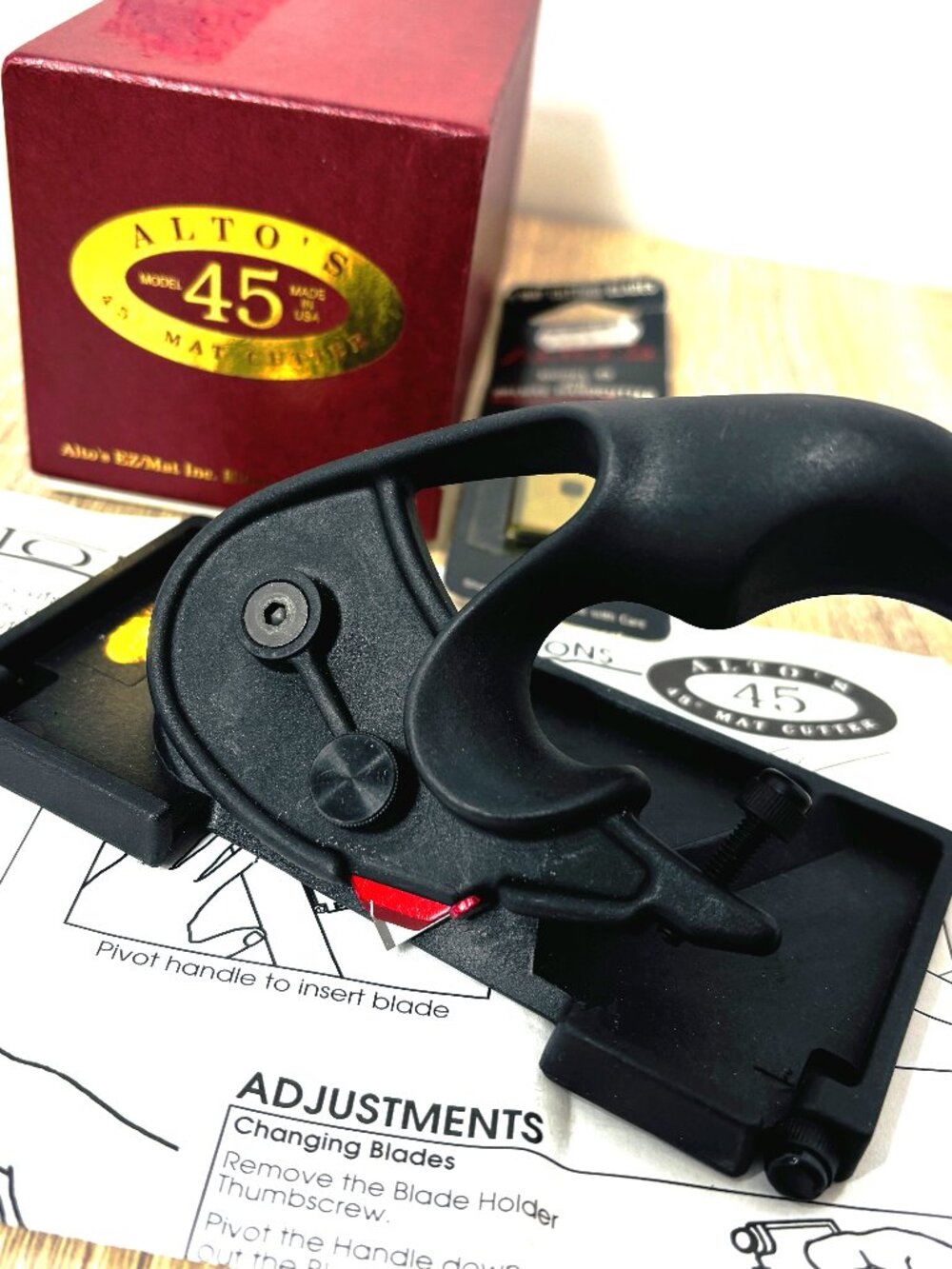 ALTO'S Model 45 Mat Cutter Framing Tool w/  Extra Blades Instructions and Box